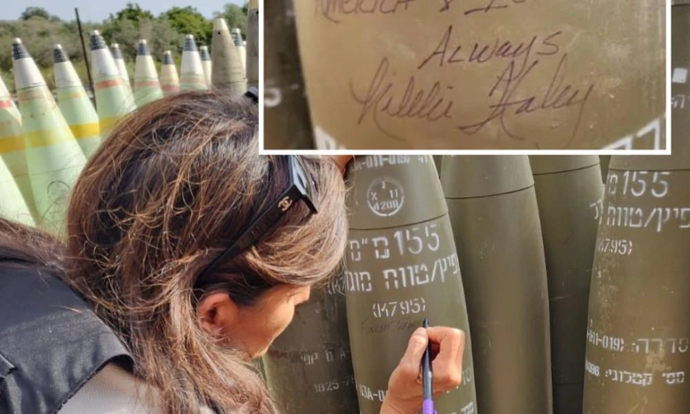 «Πέφτουν οι μάσκες»: Aμερικανίδα πολιτικός στο Ισραήλ γράφει «αποτελειώστε τους» σε οβίδα και προκαλεί οργή